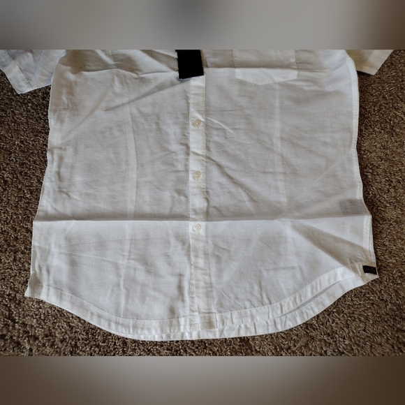 Good Man Brand White and Gray Button-Up Short Sleeve Shirts Duo NWT - Picture 6 of 10